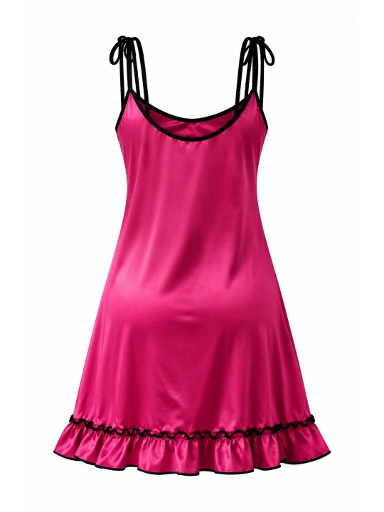 My Fashion Road Zyvera Pink Solid Baby Dolls Nightsuits My Fashion Road Zyvera Pink Solid Baby Dolls Nightsuits