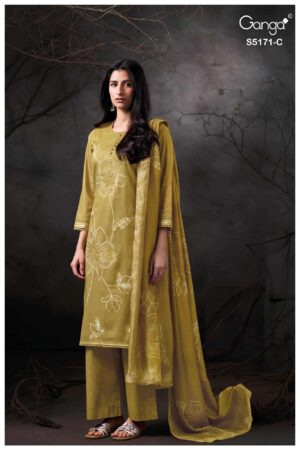 My Fashion Road Ganga Fashion Avnur Fancy Ladies Salwar Kameez | S5171 – C