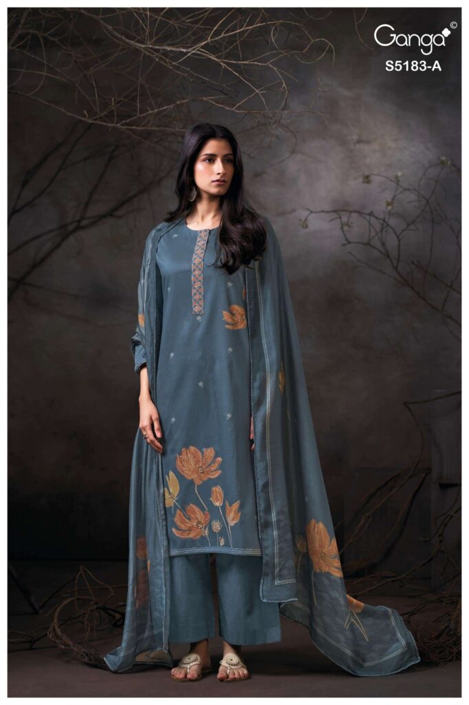 My Fashion Road Ganga Fashion Chiana Premium Wear Ladies Dress | S5183 – A
