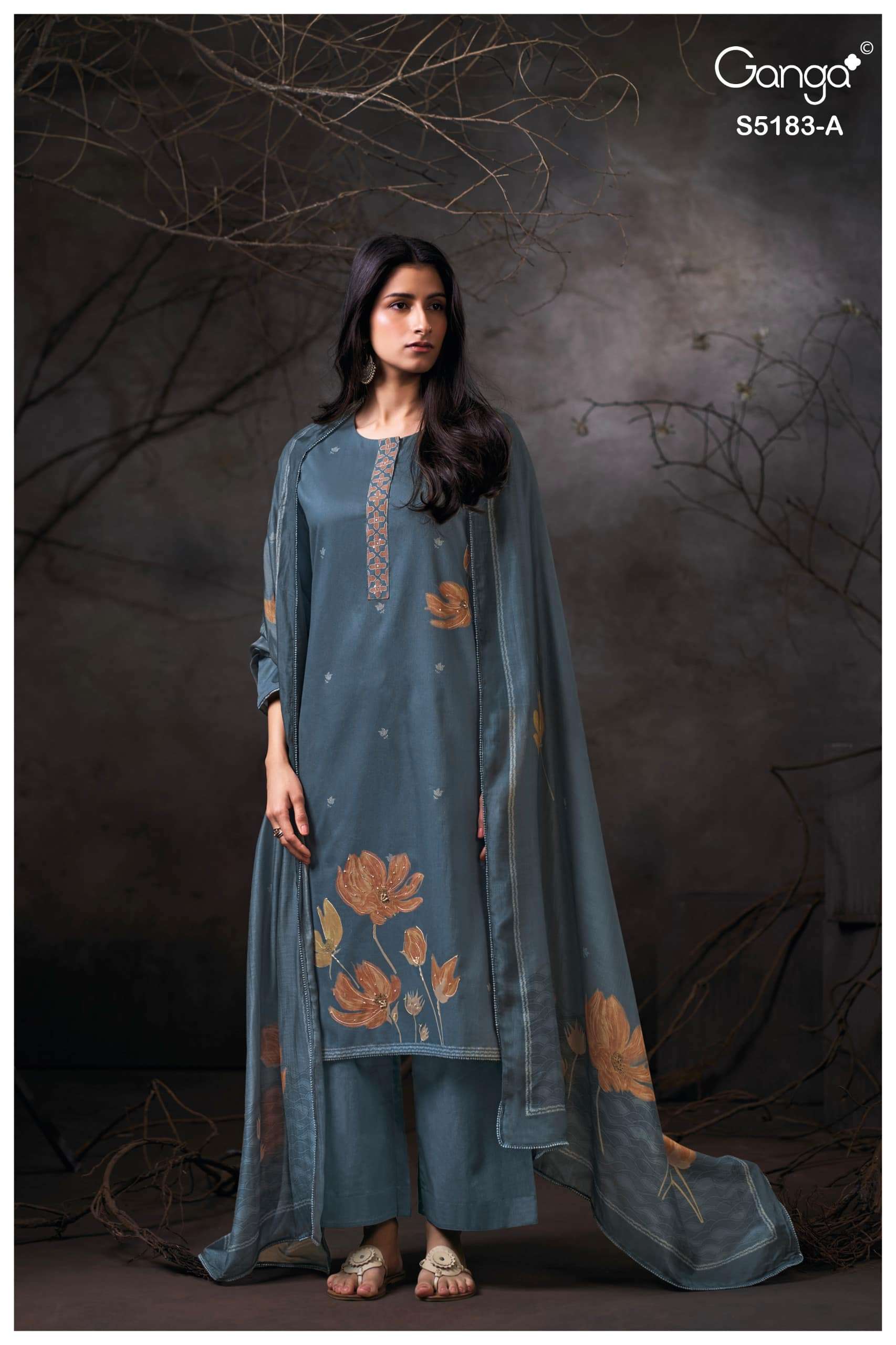 My Fashion Road Ganga Fashion Chiana Premium Wear Ladies Dress | S5183 – A My Fashion Road Ganga Fashion Chiana Premium Wear Ladies Dress | S5183 – A