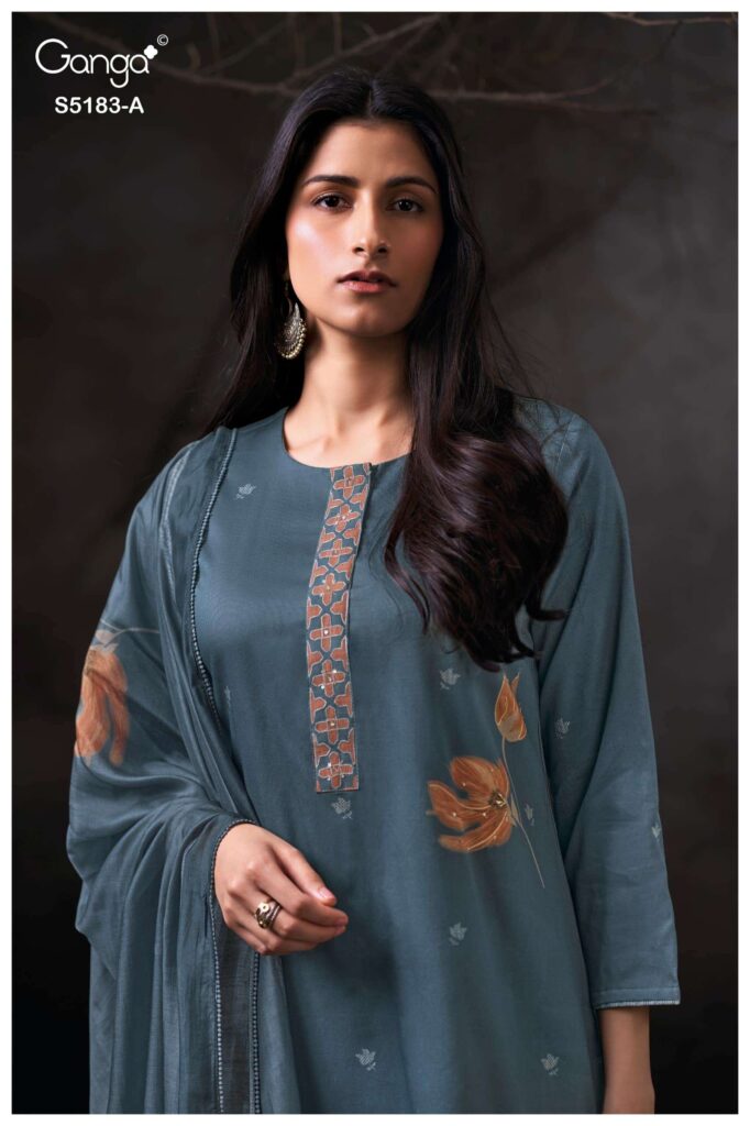 My Fashion Road Ganga Fashion Chiana Premium Wear Ladies Dress | S5183 – A