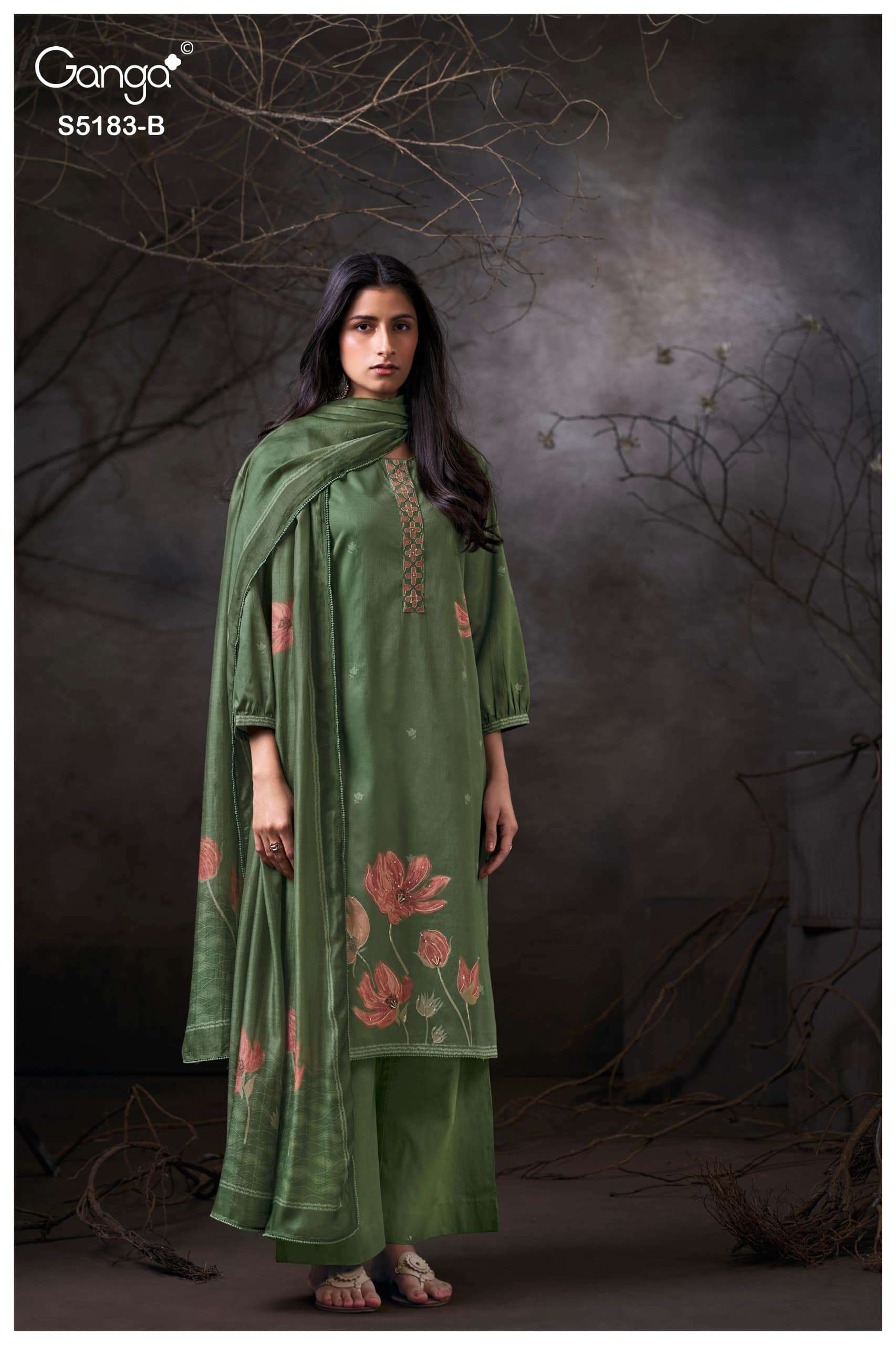 My Fashion Road Ganga Fashion Chiana Premium Wear Ladies Dress | S5183 – B My Fashion Road Ganga Fashion Chiana Premium Wear Ladies Dress | S5183 – B