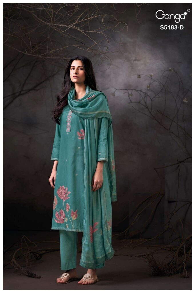 My Fashion Road Ganga Fashion Chiana Premium Wear Ladies Dress | S5183 – D