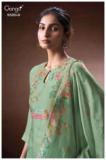 My Fashion Road Ganga Fashion Delora Pure Bemberg Silk Ladies Suit | S5283 – B