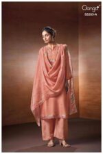 My Fashion Road Ganga Fashion Delora Pure Bemberg Silk Ladies Suit | S5283 – A
