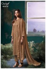 My Fashion Road Ganga Fashion Dhiya Premium Corduroy Fancy Suit  | S5167 – B