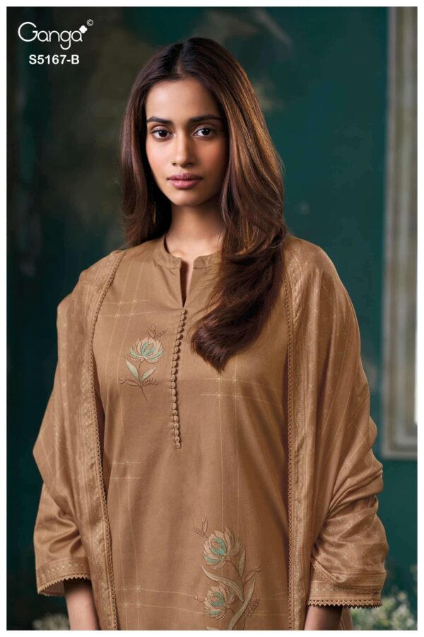 My Fashion Road Ganga Fashion Dhiya Premium Corduroy Fancy Suit  | S5167 – B