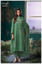 My Fashion Road Ganga Fashion Dhiya Premium Corduroy Fancy Suit  | S5167 – C