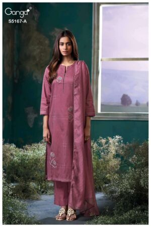 My Fashion Road Ganga Fashion Dhiya Premium Corduroy Fancy Suit  | S5167 – A