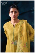 My Fashion Road Ganga Fashion Eshtha Premium Satin Silk Latest Suit | S5187 – A
