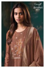 My Fashion Road Ganga Fashion Krishvi Pure Woven Silk Latest Suit | S5221 – C