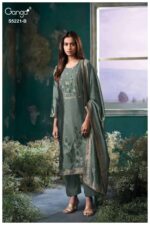 My Fashion Road Ganga Fashion Krishvi Pure Woven Silk Latest Suit | S5221 – B