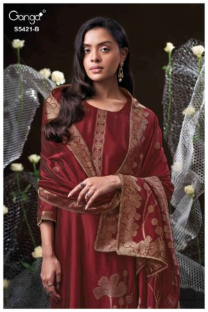 My Fashion Road Ganga Fashion Laevia Party Wear Style Ladies Suit | S5421 – B