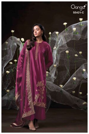 My Fashion Road Ganga Fashion Laevia Party Wear Style Ladies Suit | S5421 – C