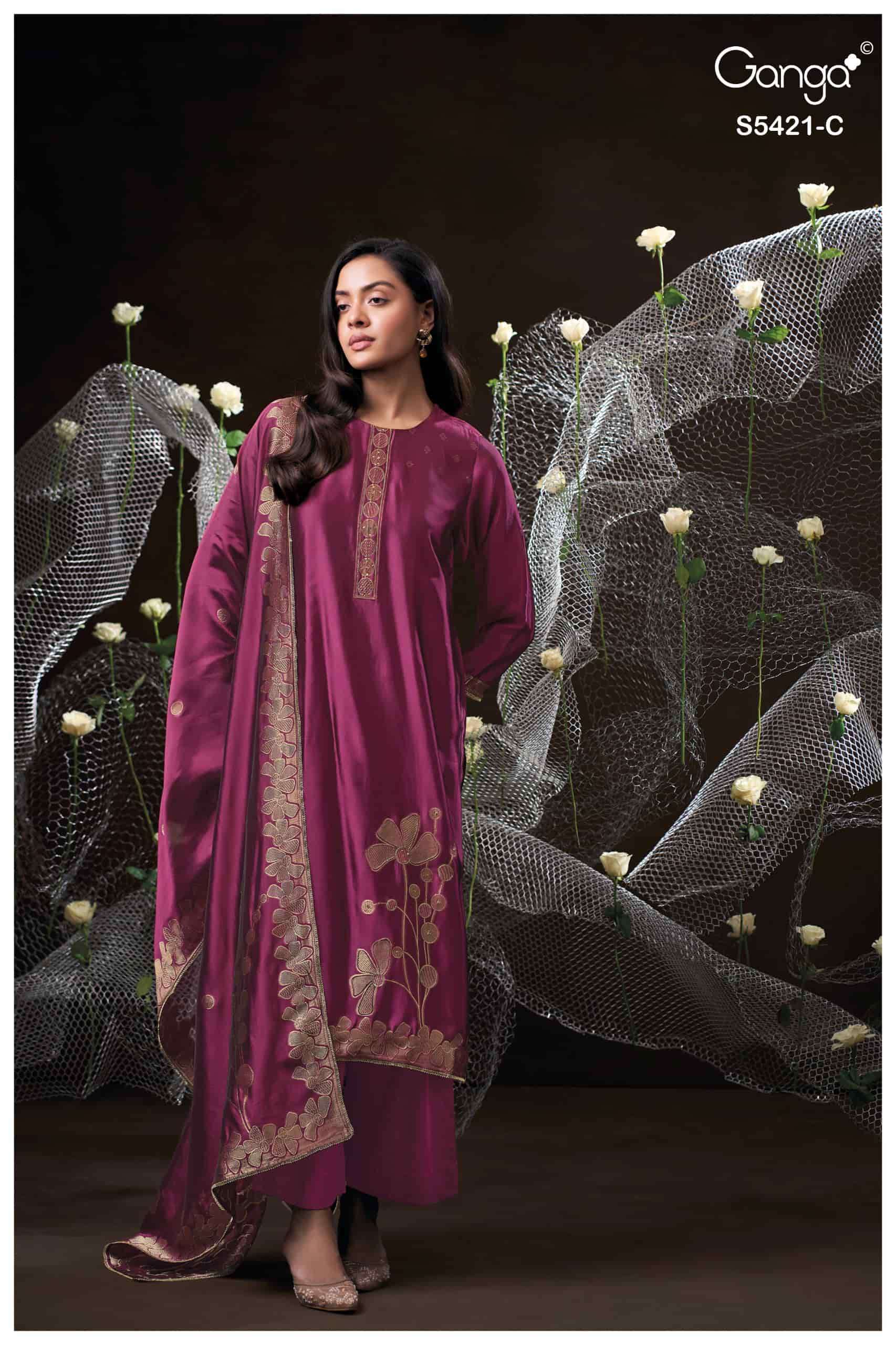 My Fashion Road Ganga Fashion Laevia Party Wear Style Ladies Suit | S5421 – C My Fashion Road Ganga Fashion Laevia Party Wear Style Ladies Suit | S5421 – C