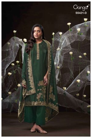 My Fashion Road Ganga Fashion Laevia Party Wear Style Ladies Suit | S5421 – D