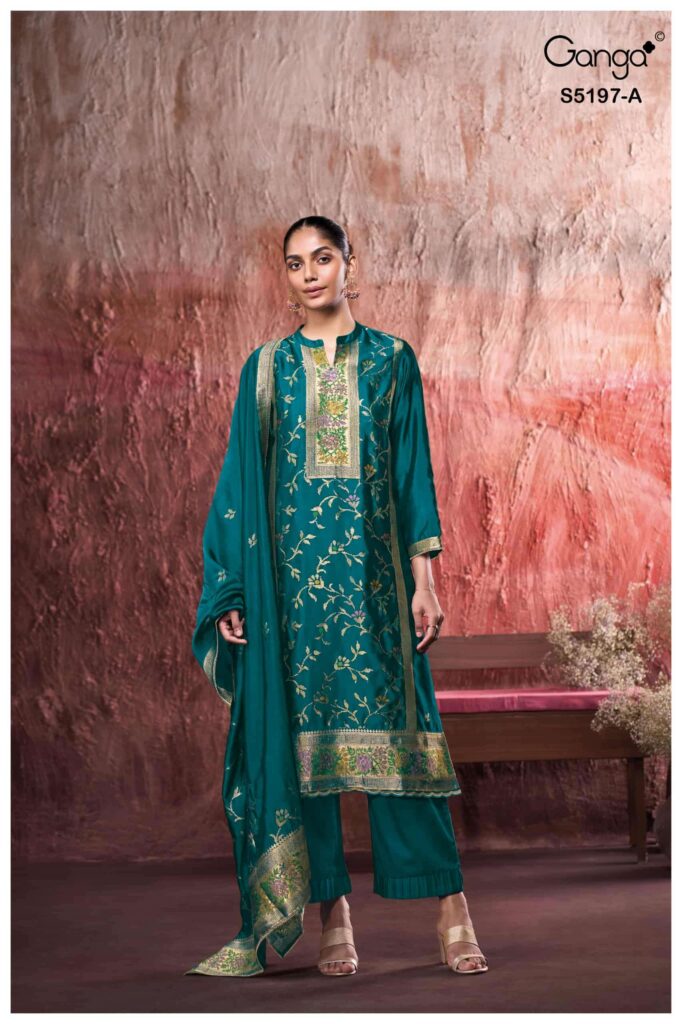 My Fashion Road Ganga Fashion Nishtha Premium Designs Silk Suit | S5197 – A