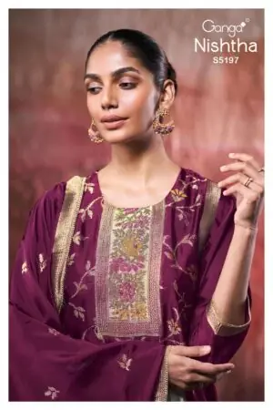 My Fashion Road Ganga Fashion Nishtha Premium Designs Silk Suit | S5197 – B