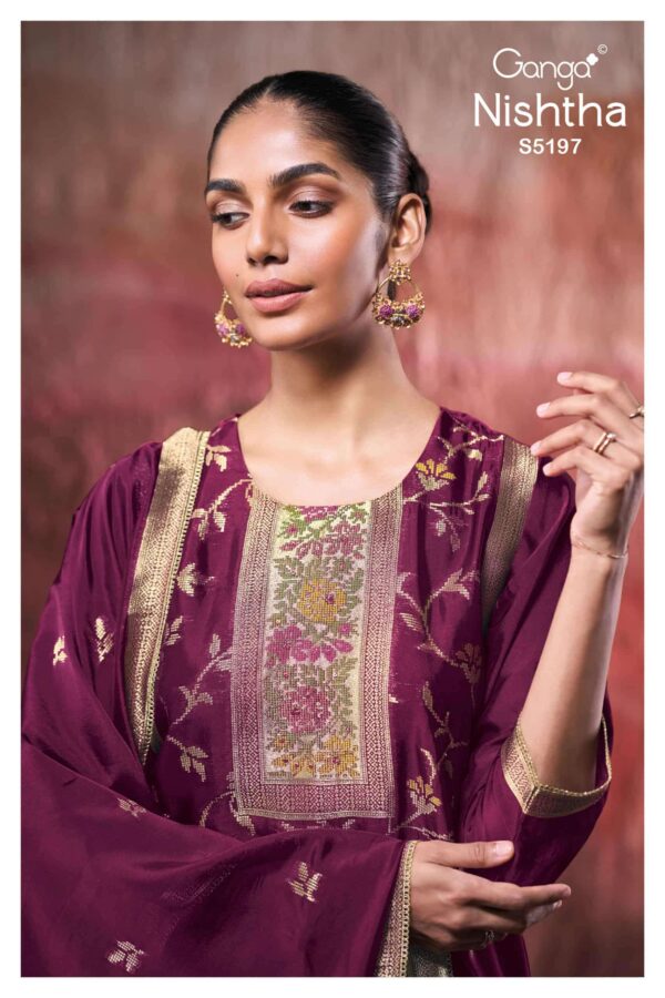 My Fashion Road Ganga Fashion Nishtha Premium Designs Silk Suit | S5197 – B