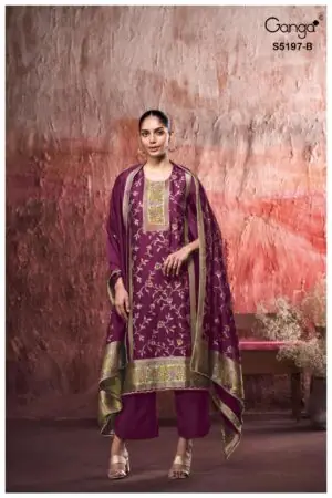 My Fashion Road Ganga Fashion Nishtha Premium Designs Silk Suit | S5197 – B