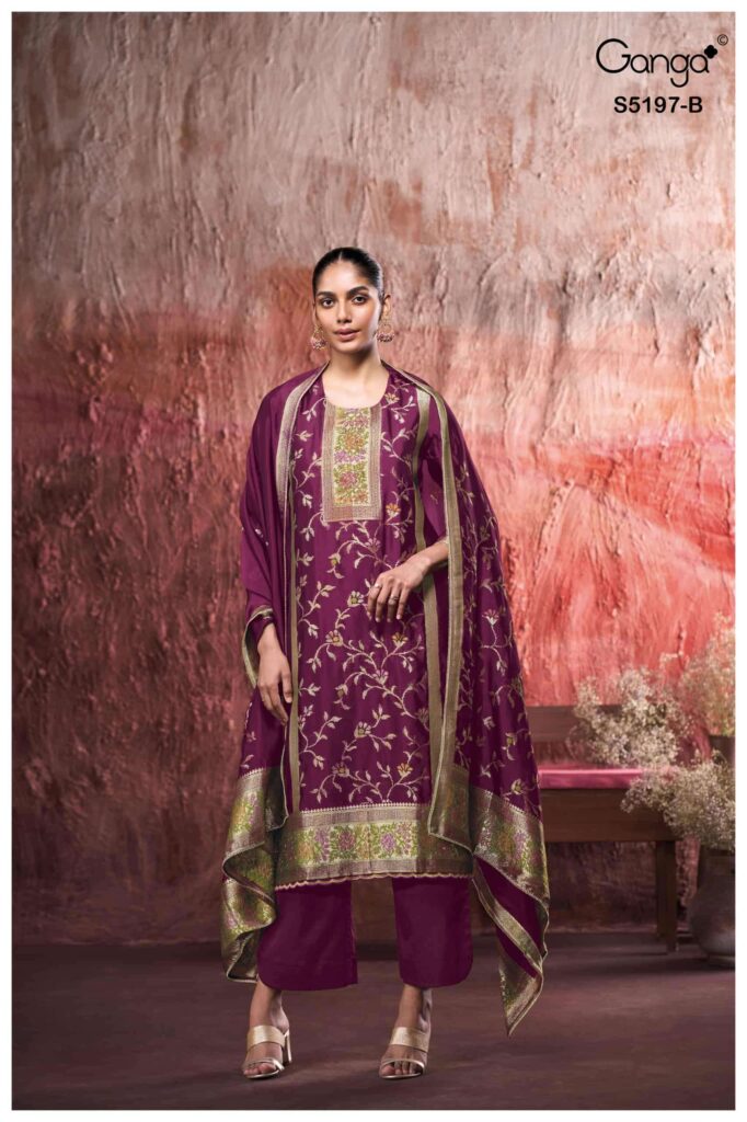 My Fashion Road Ganga Fashion Nishtha Premium Designs Silk Suit | S5197 – B