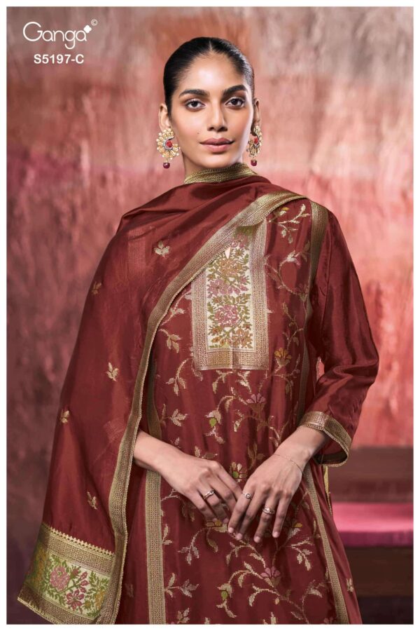 My Fashion Road Ganga Fashion Nishtha Premium Designs Silk Suit | S5197 – C