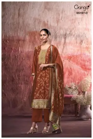 My Fashion Road Ganga Fashion Nishtha Premium Designs Silk Suit | S5197 – D