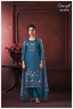 My Fashion Road Ganga Fashion Paridhi Fancy Cotton Satin Dress Sets | S5128 – D