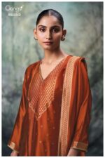 My Fashion Road Ganga Fashion Rimika Partywear Jacquard Silk Suit | S5223 – D