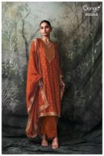 My Fashion Road Ganga Fashion Rimika Partywear Jacquard Silk Suit | S5223 – D