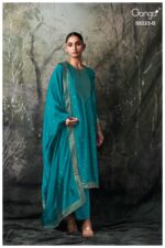 My Fashion Road Ganga Fashion Rimika Partywear Jacquard Silk Suit | S5223 – B