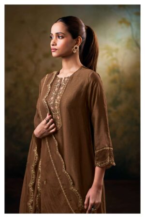 My Fashion Road Ganga Fashion Rishita Pure Russian Silk Designer Suit | S5195 – B