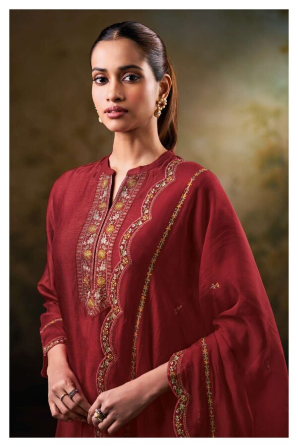 My Fashion Road Ganga Fashion Rishita Pure Russian Silk Designer Suit | S5195 – A