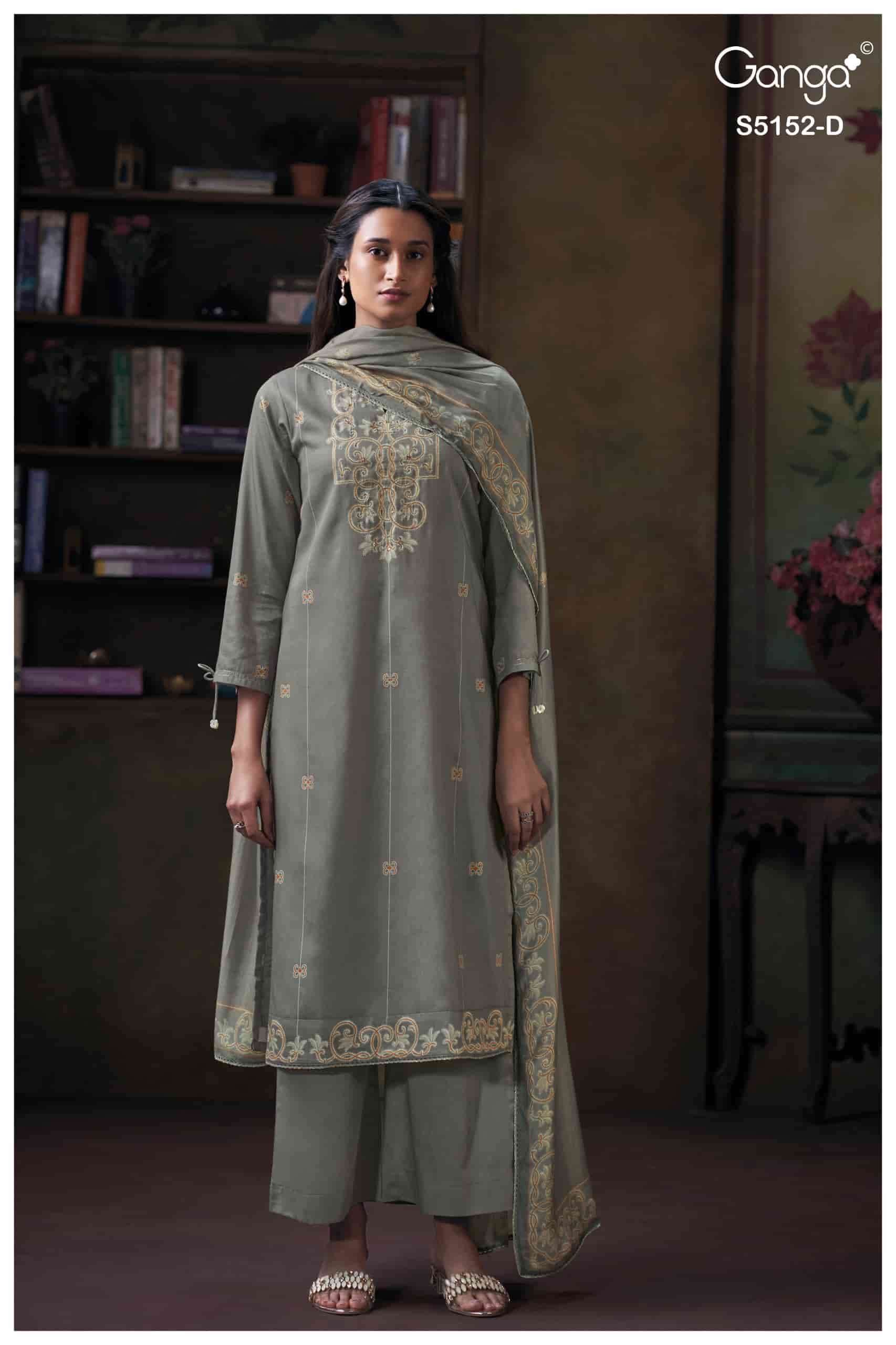 My Fashion Road Ganga Fashion Tabinda Premium Cotton Satin Suit | S5152 – D My Fashion Road Ganga Fashion Tabinda Premium Cotton Satin Suit | S5152 – D