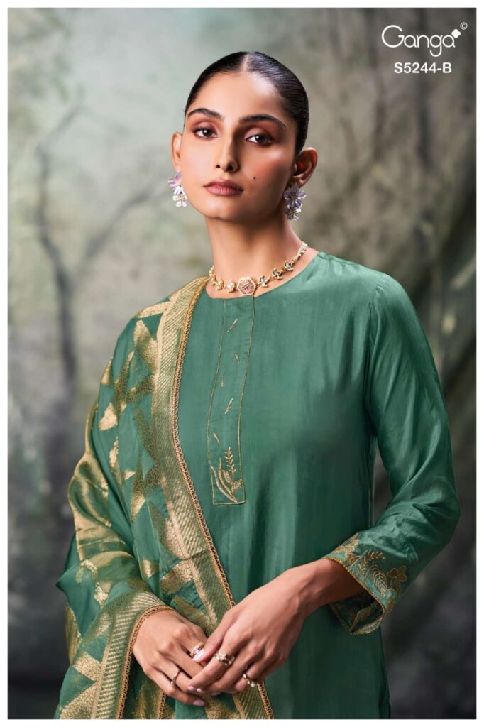 My Fashion Road Ganga Fashion Tashka Party Wear Style Ladies Dress | S5244 – B