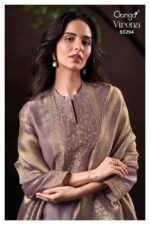 My Fashion Road Ganga Fashion Virena Designer Jacquard Silk Suit | S5294  – B