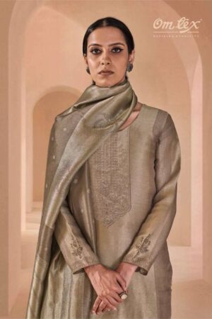 My Fashion Road Omtex Farnaaz Partywear Style Jacquard Suit | 15421 – C