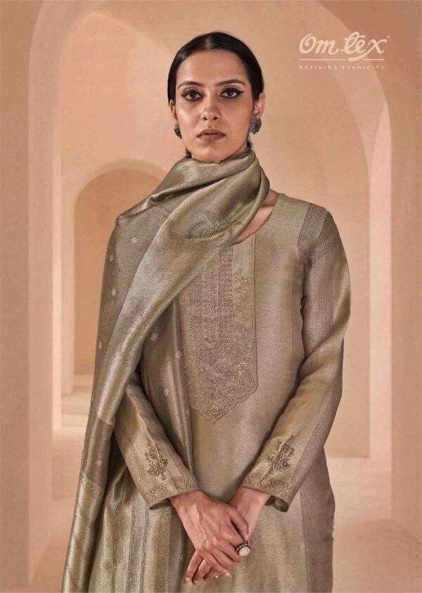 My Fashion Road Omtex Farnaaz Partywear Style Jacquard Suit | 15421 – C