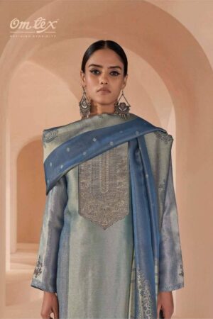 My Fashion Road Omtex Farnaaz Partywear Style Jacquard Suit | 15421 – A