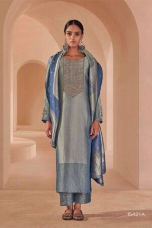 My Fashion Road Omtex Farnaaz Partywear Style Jacquard Suit | 15421 – A