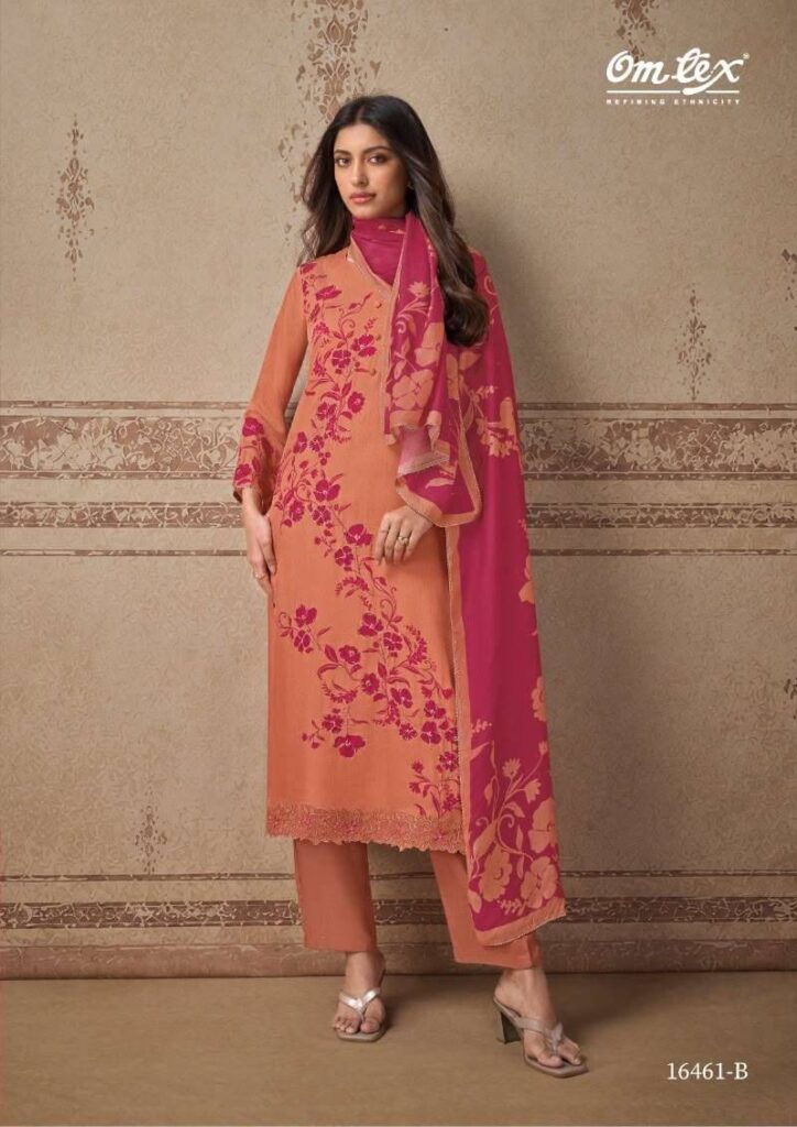 My Fashion Road Omtex Leona Fancy Silk Premium Designs Dress | 16461 – B