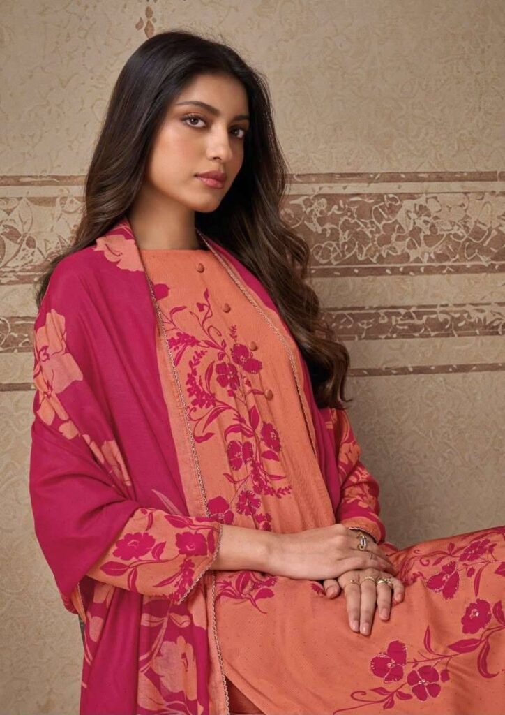 My Fashion Road Omtex Leona Fancy Silk Premium Designs Dress | 16461 – B