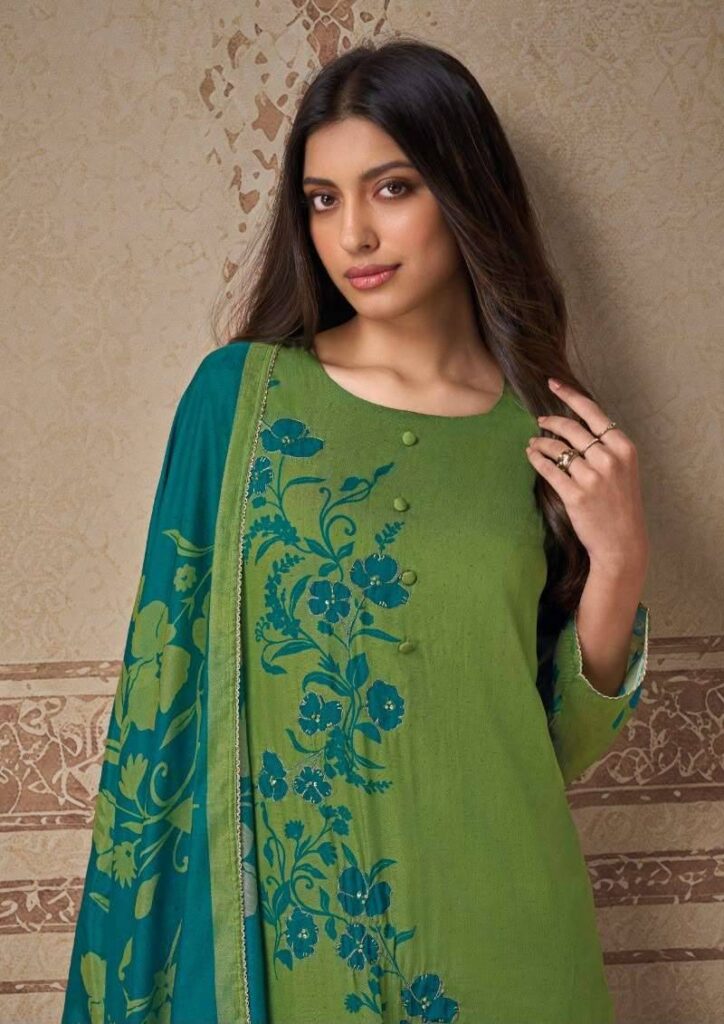 My Fashion Road Omtex Leona Fancy Silk Premium Designs Dress | 16461 – C