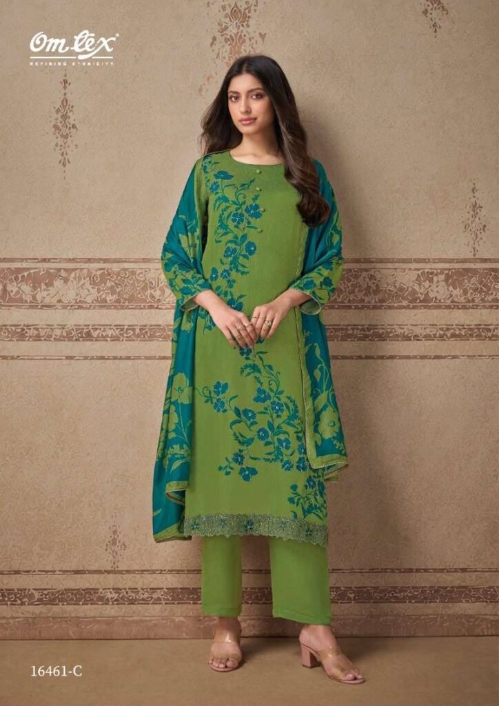 My Fashion Road Omtex Leona Fancy Silk Premium Designs Dress | 16461 – C