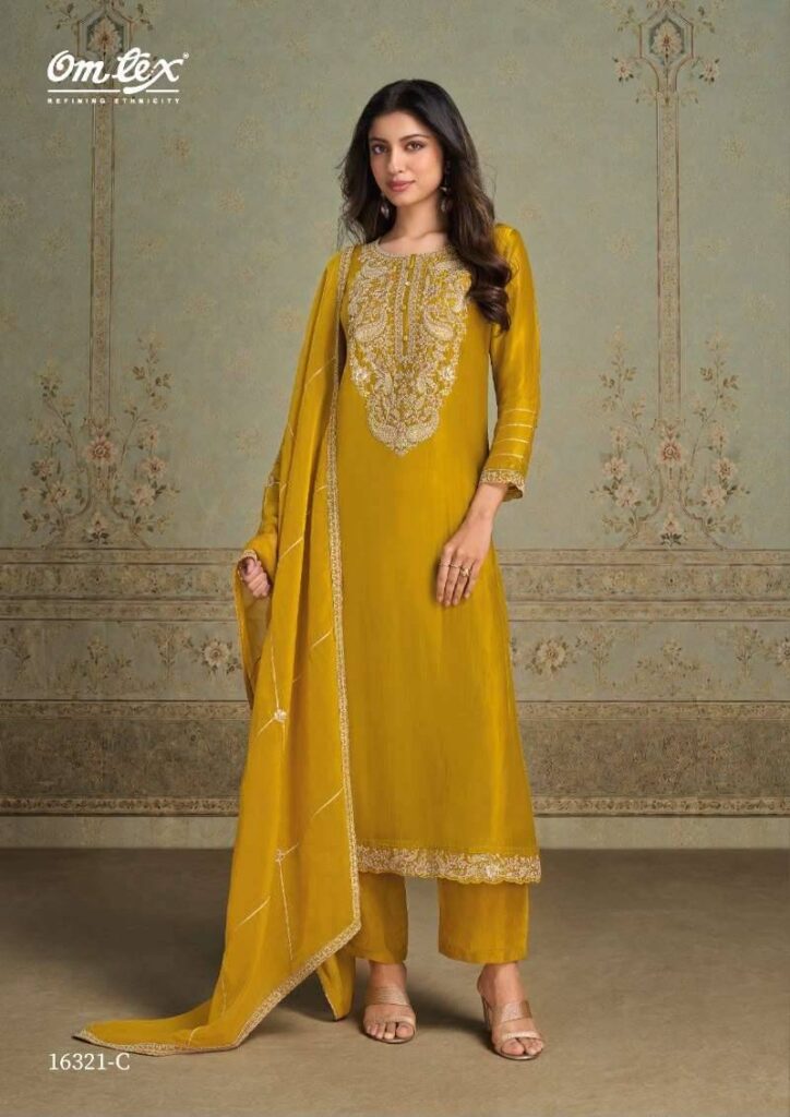 My Fashion Road Omtex Liliana Fancy Silk Designer Salwar Suit | 16321 – C