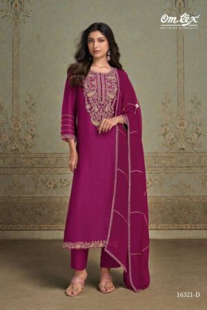 My Fashion Road Omtex Liliana Fancy Silk Designer Salwar Suit | 16321 – D