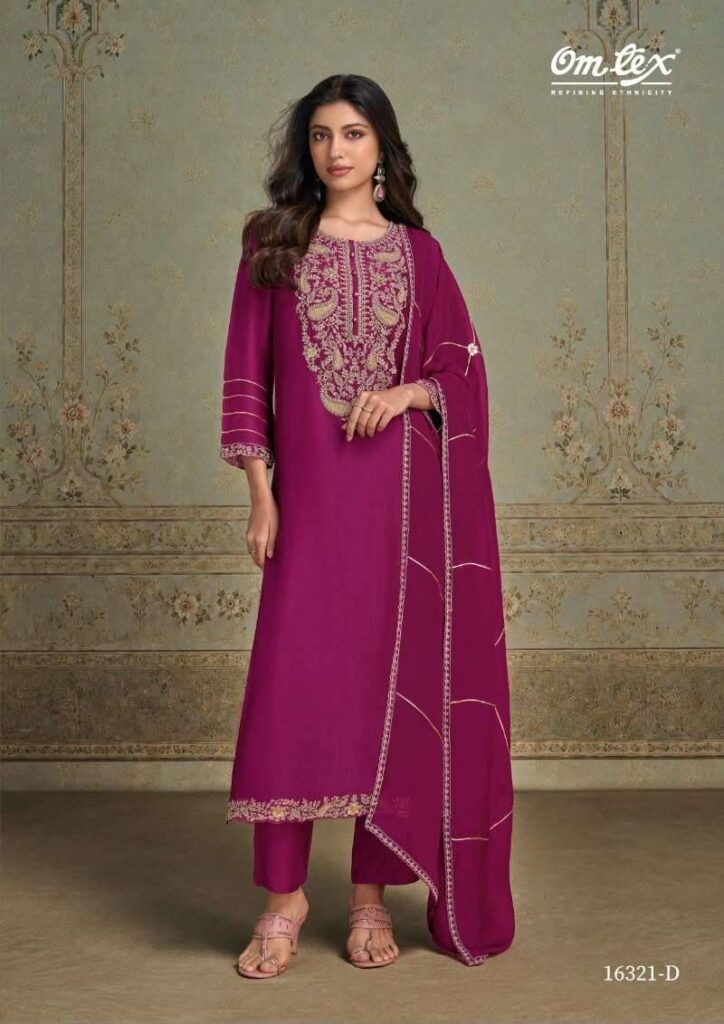 My Fashion Road Omtex Liliana Fancy Silk Designer Salwar Suit | 16321 – D