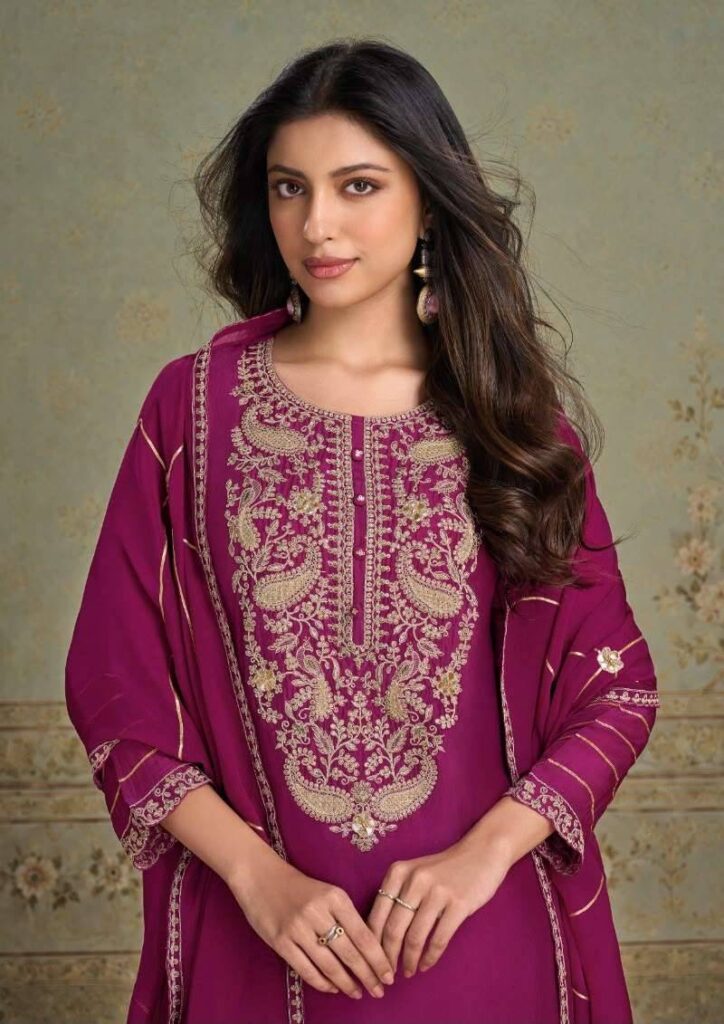 My Fashion Road Omtex Liliana Fancy Silk Designer Salwar Suit | 16321 – D