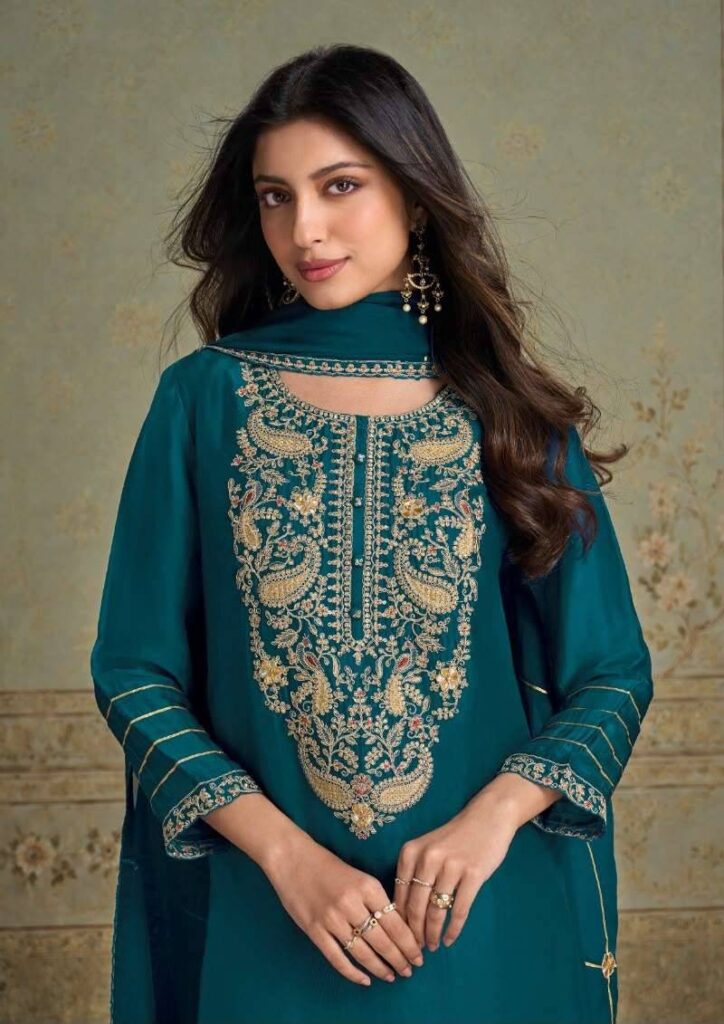 My Fashion Road Omtex Liliana Fancy Silk Designer Salwar Suit | 16321 – B