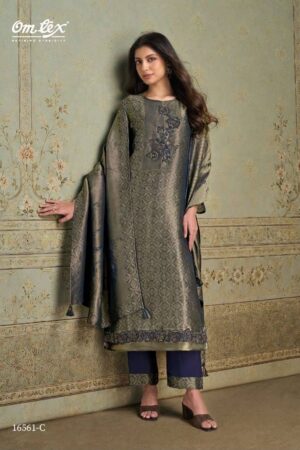 My Fashion Road Omtex Marcella Designer Jacquard Silk Suits | 16561 – C My Fashion Road Omtex Marcella Designer Jacquard Silk Suits | 16561 – C